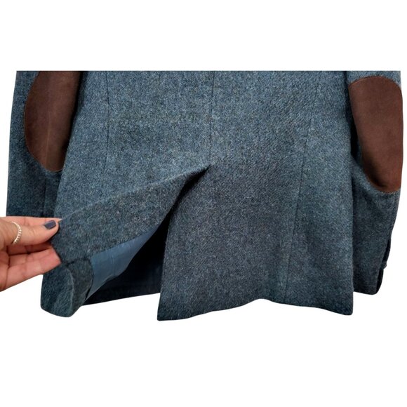 Charter Club Petites Wool Blazer Blue-Green Hong Kong Tailored Academia - Picture 10 of 14